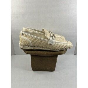 Vince Camuto Marynis Natural Woven Loafers Sz 9 NEW!